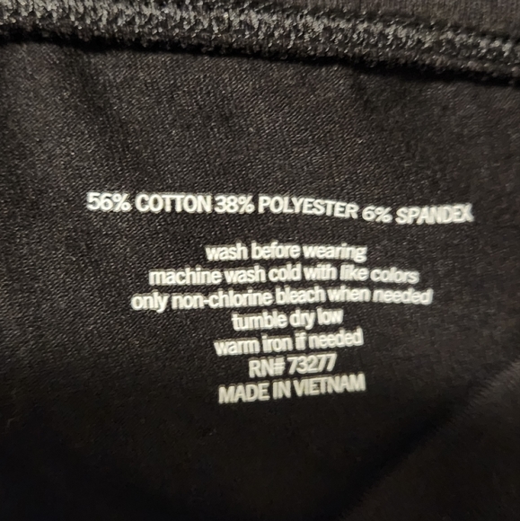 Sonoma brand size L black cinched ankle leggings - Picture 6 of 6